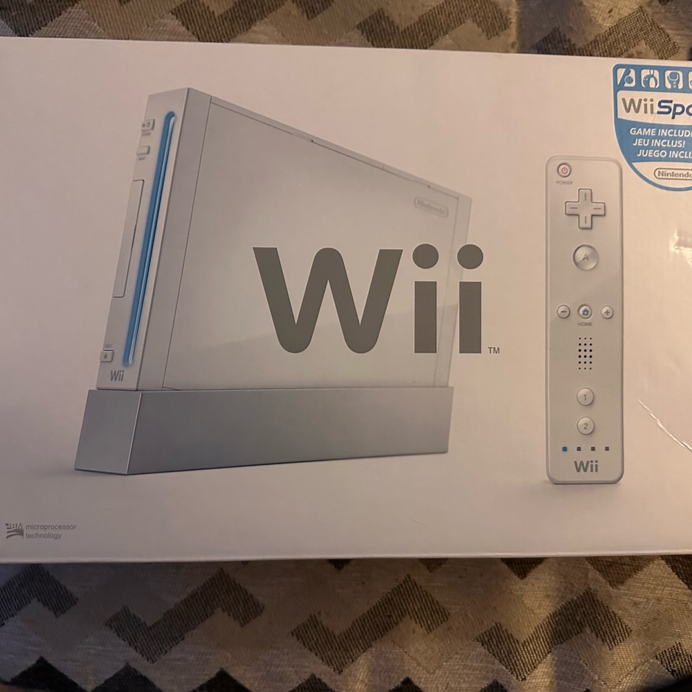 wii with controller nunchuck steering wheel